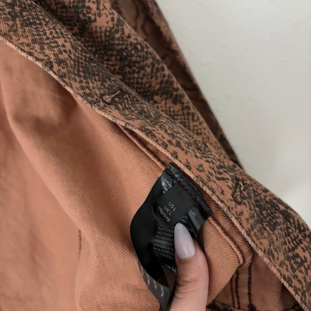 FREE PEOPLE SNAKE TRUCKER JACKET - Picture 10 of 10